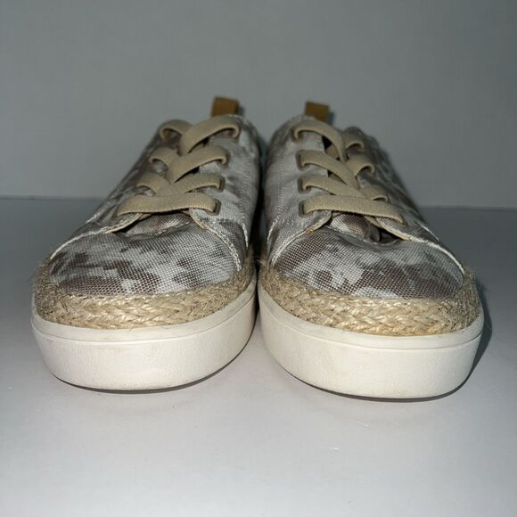 Malibu Slip On Sneakers Canvas Brown Tan Camo Size 8.5 B - Picture 5 of 13